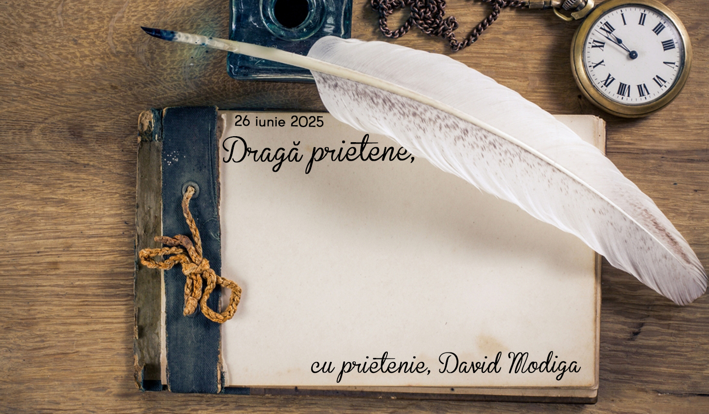Scrisoare de la David Modiga