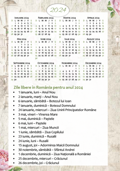 agenda pentru femei 2024 int1