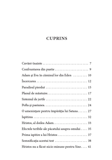 confruntarea cu ispita cuprins1