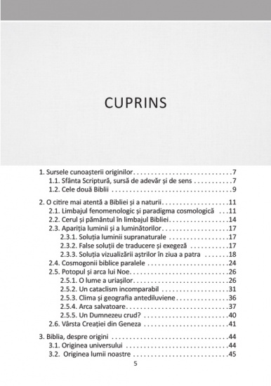 cosmogonia biblica si misterul originilor cuprins1