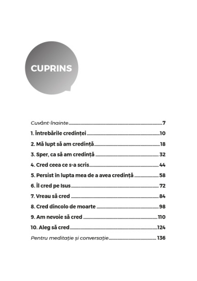 de ce ma lupt sa am credinta cuprins