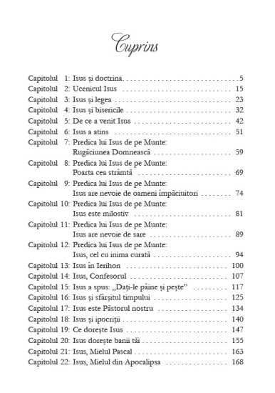 doar isus cuprins