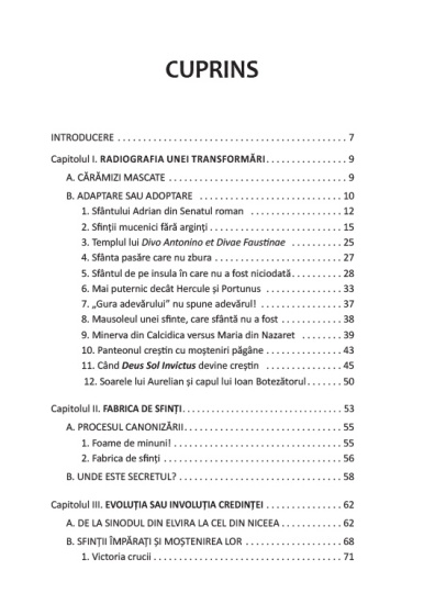 fabrica de sfinti cuprins1
