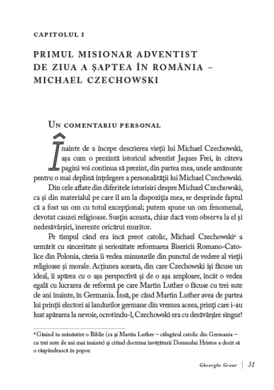 istoria bisericii adventiste din romania povestita de pastorul gheorghe graur int1