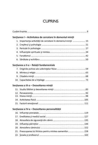 minte caracter personalitate ed completa cuprins1