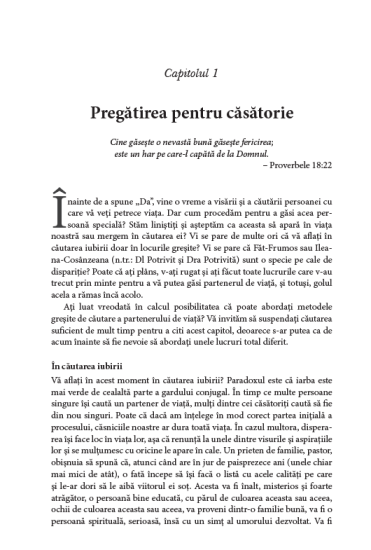 pregatirea pentru casatorie int1