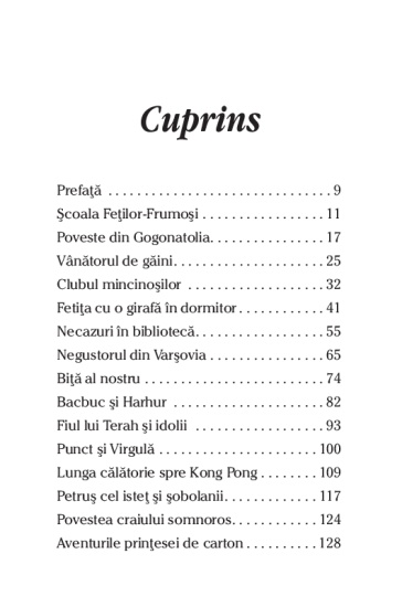 scoala fetilor frumosi cuprins