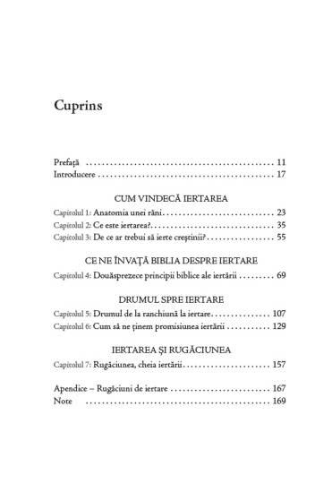 te iert dar cuprins
